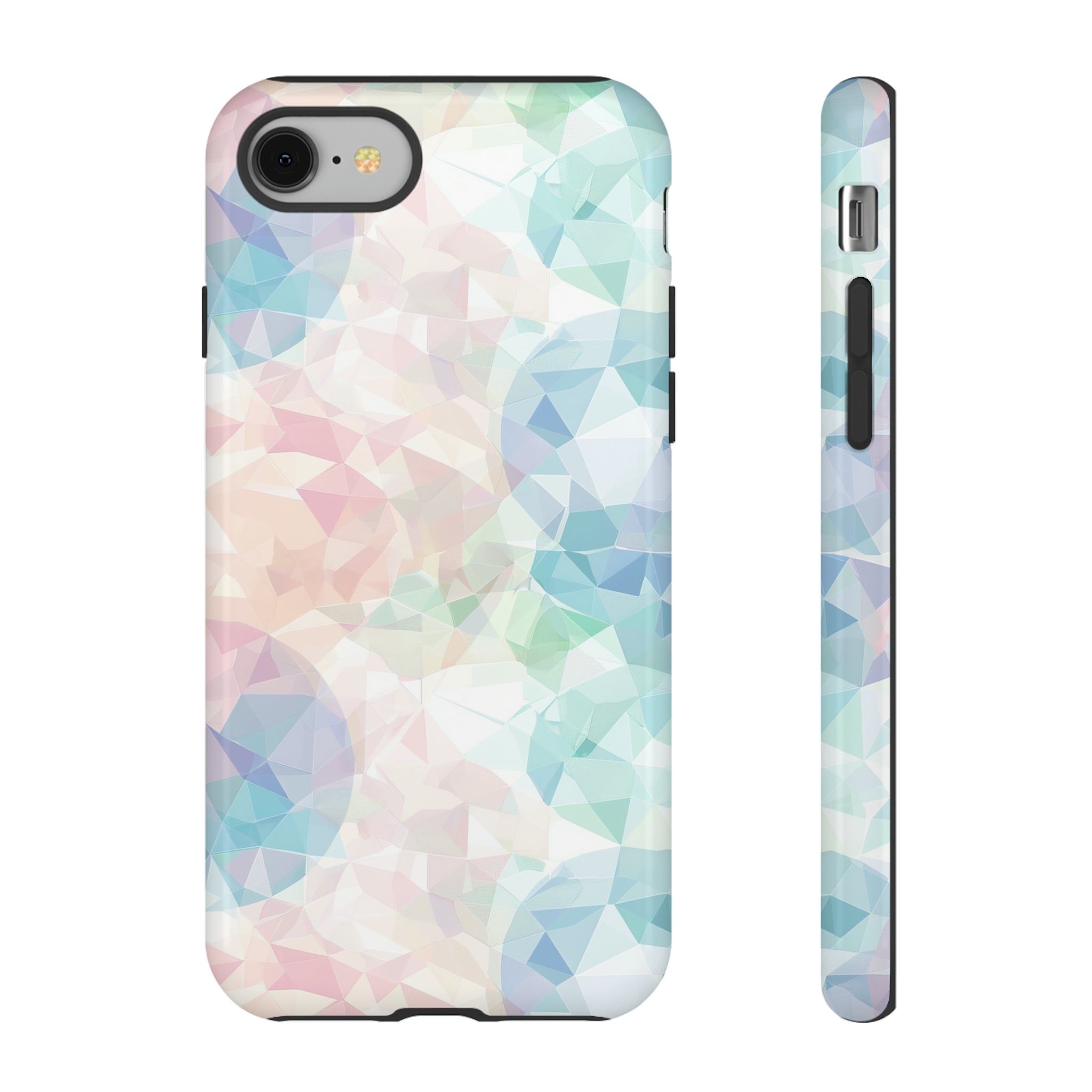 Geometric Intricacy: Pastel Precision - Protective Phone Case