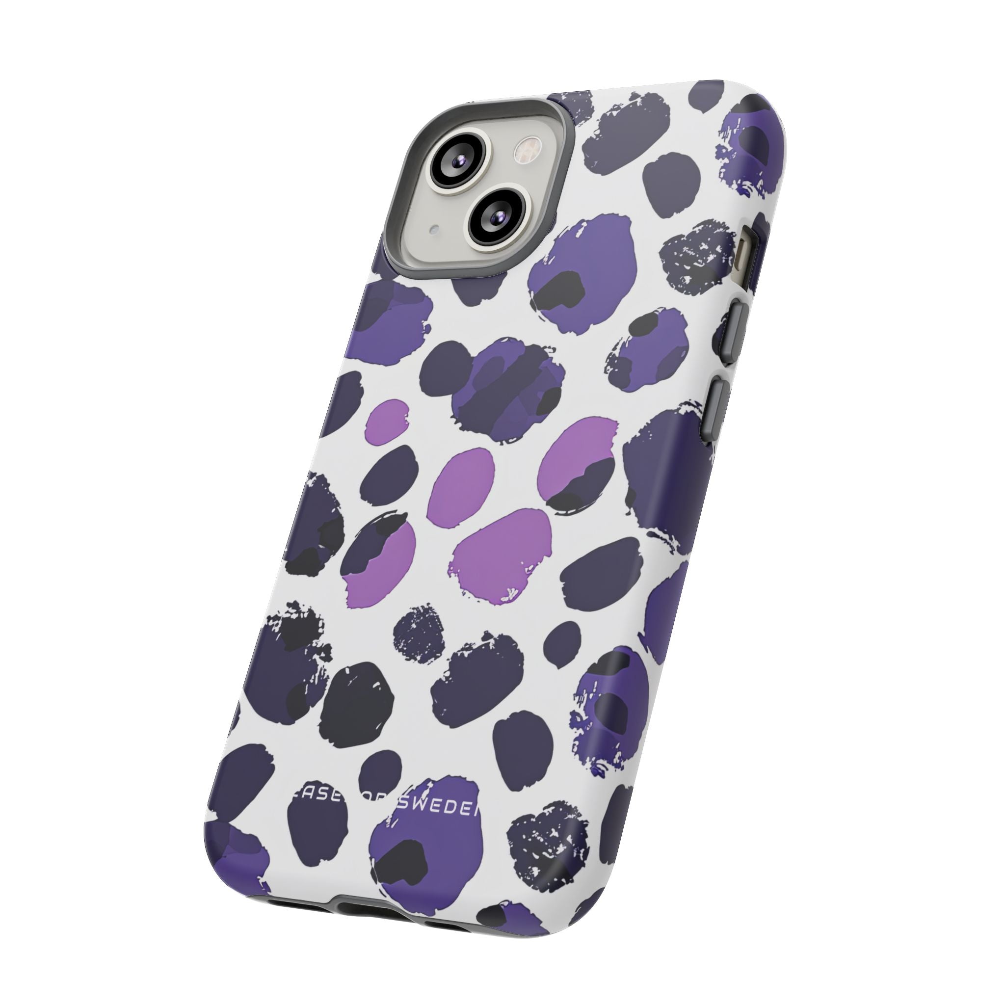 Purple Inkblots iPhone 14 - Tough Phone Case