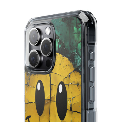 Cracked Smiley iPhone 15 Pro Max Case - Impact