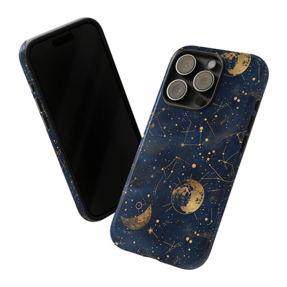 Celestial Zodiac Whispers - Protective Phone Case