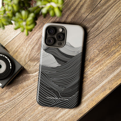 Undulating Horizon Waves iPhone 15 - Tough Phone Case