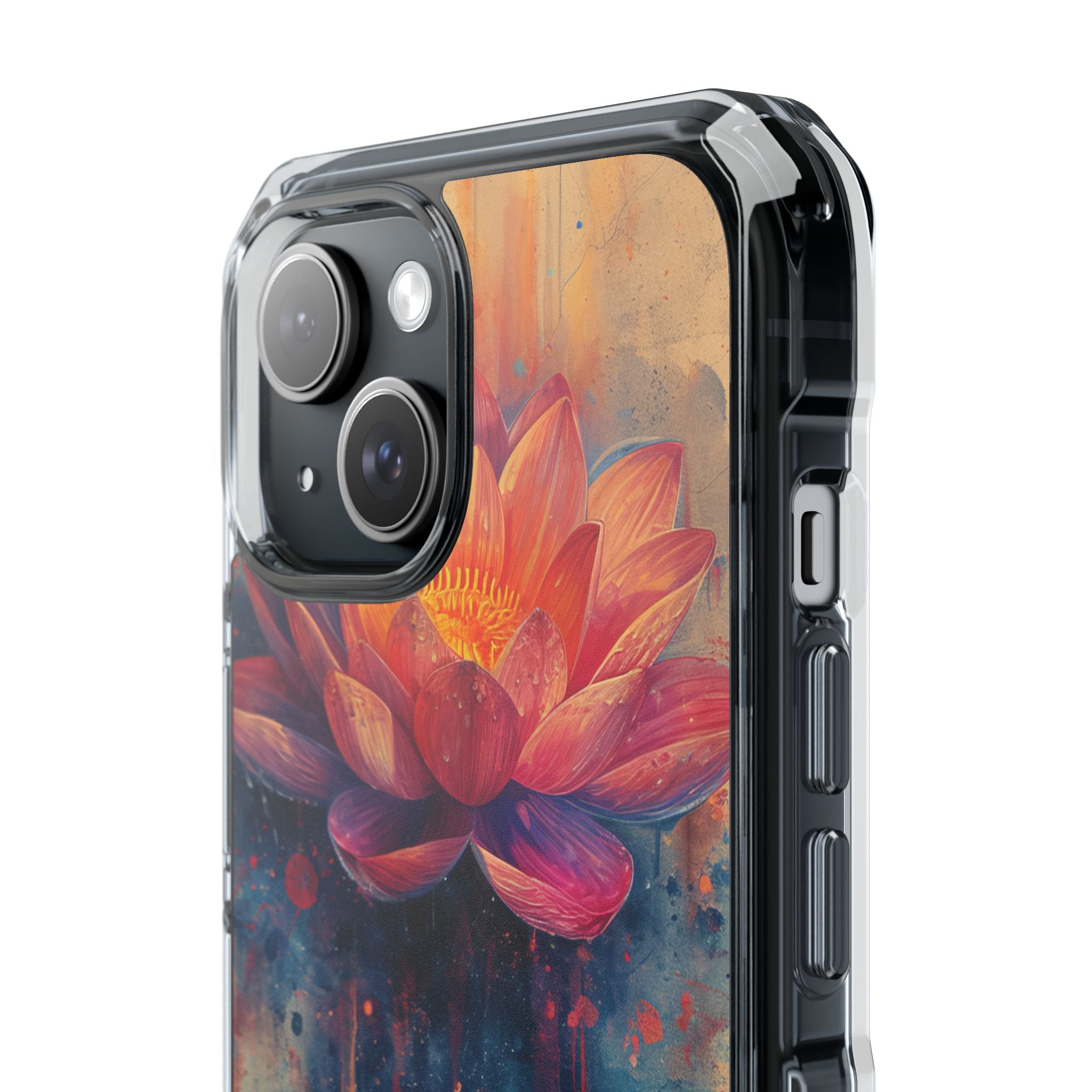 Lotus Blossom Art - Clear Impact iPhone 15 Phone Case