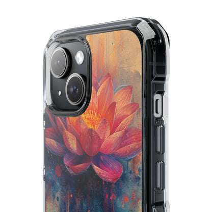 Lotus Blossom Art - Clear Impact iPhone 15 Phone Case