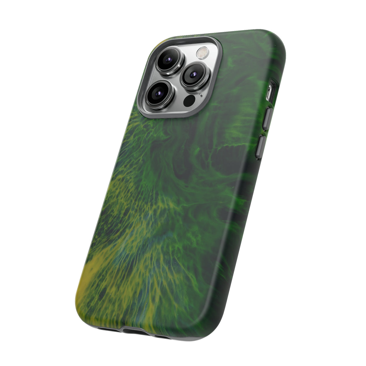 Dark Green Ink Art - Protective Phone Case