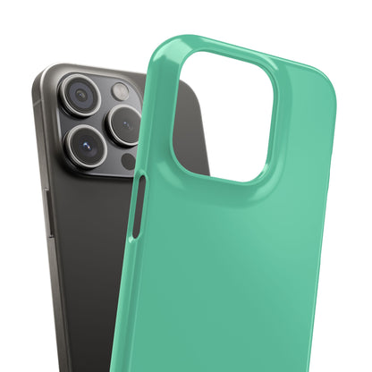 Medium Aquamarine iPhone 15 - Slim Phone Case