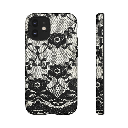 Lilrunge Gothic Flower - Protective Phone Case