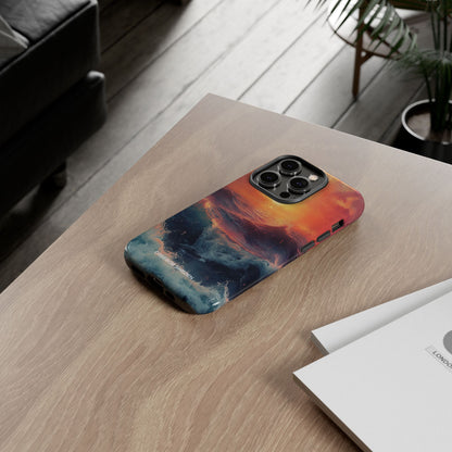 Ocean Sunset Waves - Tough iPhone 14 Phone Case