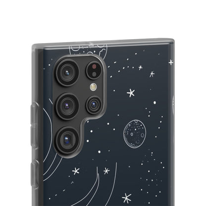 Cosmic Doodle Adventure | Flexible Phone Case for Samsung Galaxy