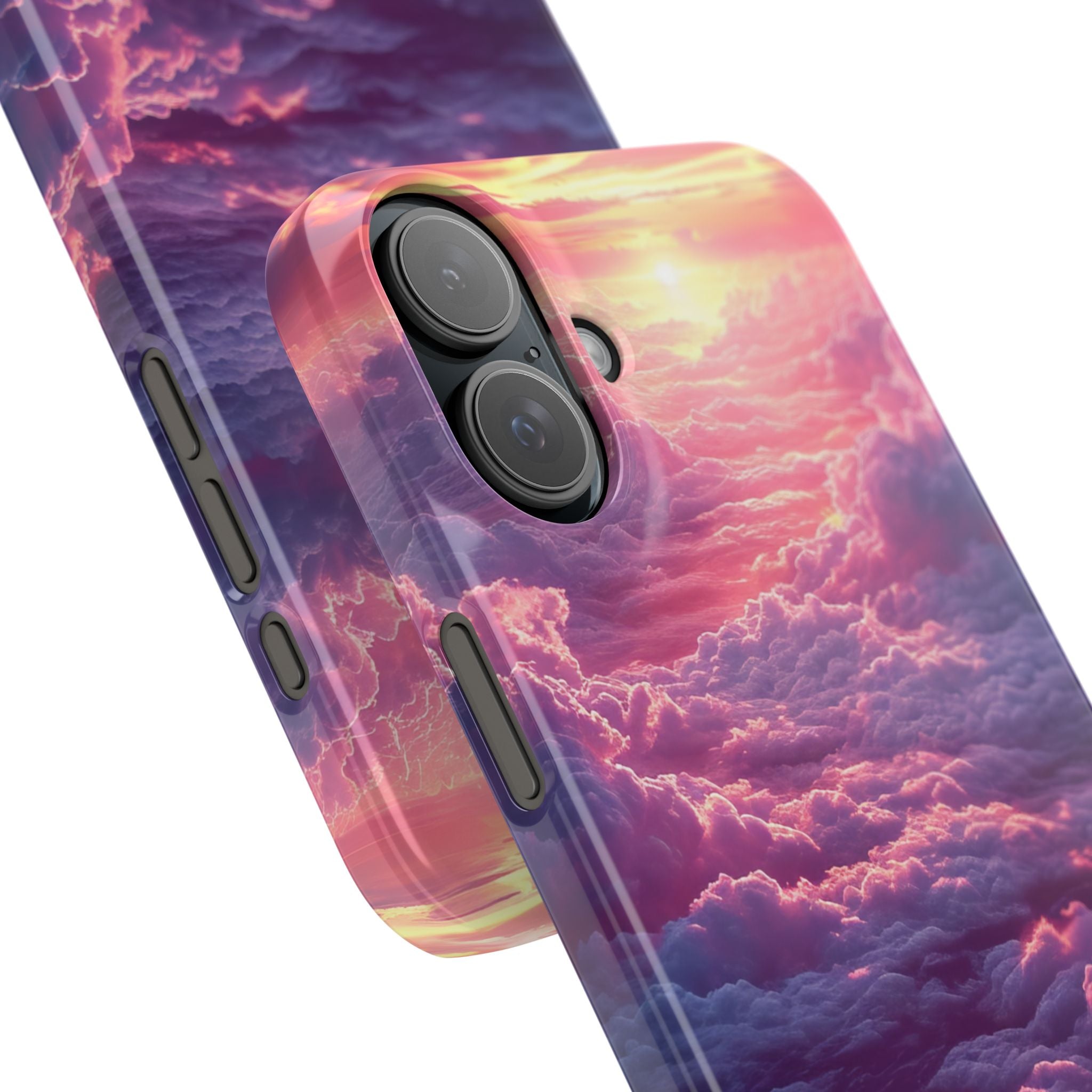 Pink Purple Clouds - Slim iPhone 16 Phone Case