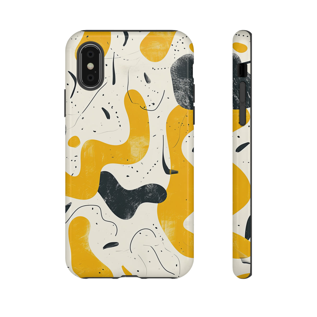 Yellow Linear Harmony - Protective Phone Case