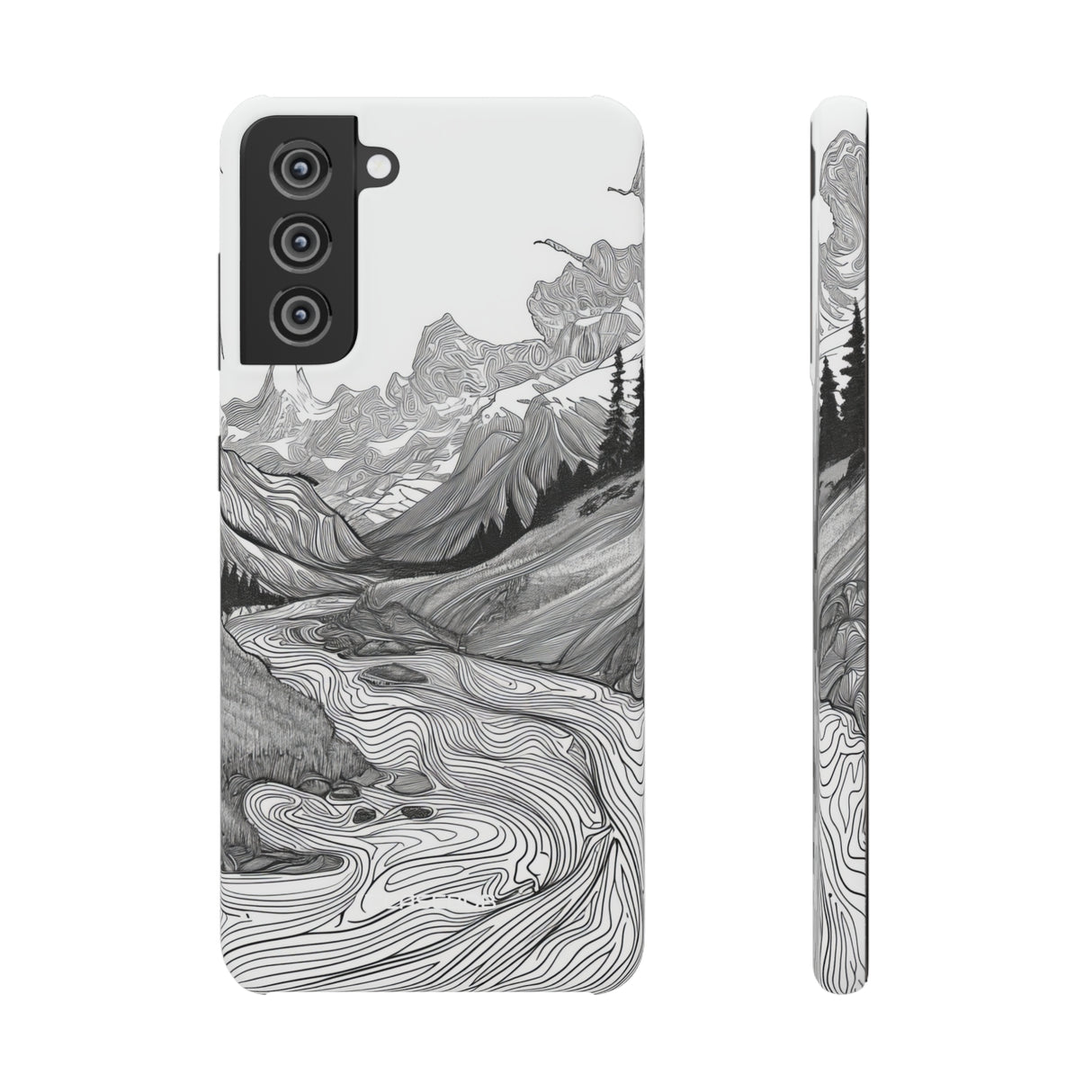 Monochrome Serenity | Slim Phone Case for Samsung