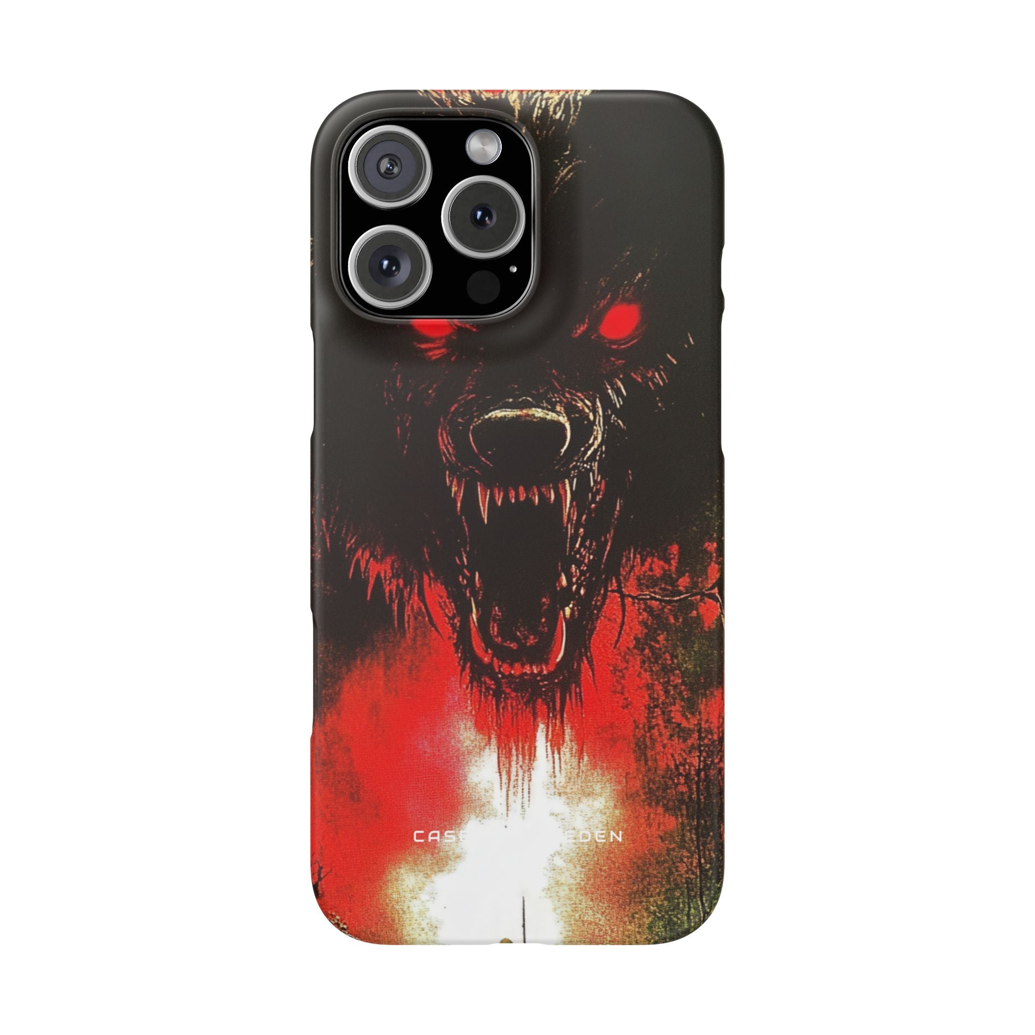 Bloodmoon Wolf's Lament iPhone 16 - Slim Phone Case