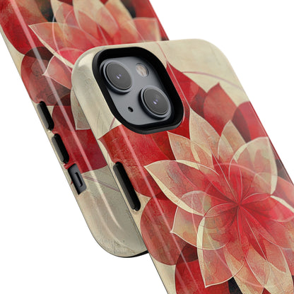 Crimson Bloom iPhone 14 Plus Case - Tough+