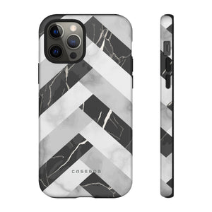 Grey Herringbone - Protective Phone Case