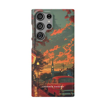 Mid-Century Nostalgia Streetscape Samsung S23 - Slim Phone Case