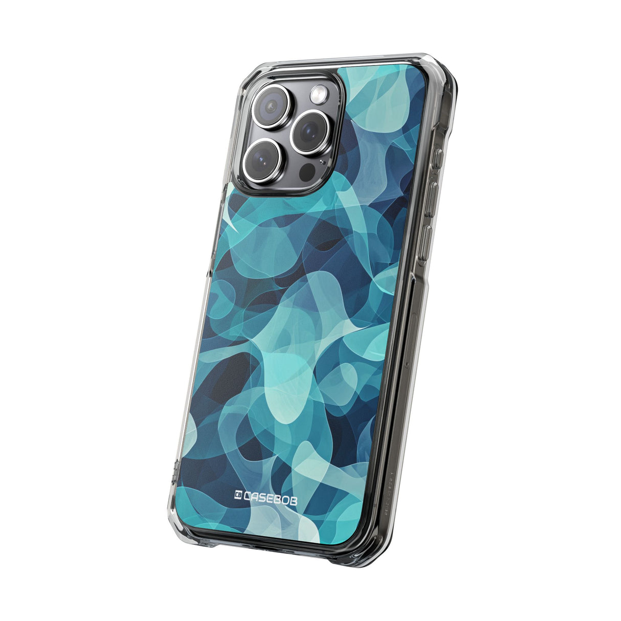 Cool Tones Showcase | Handyhülle für iPhone (Clear Impact Case – magnetisch)