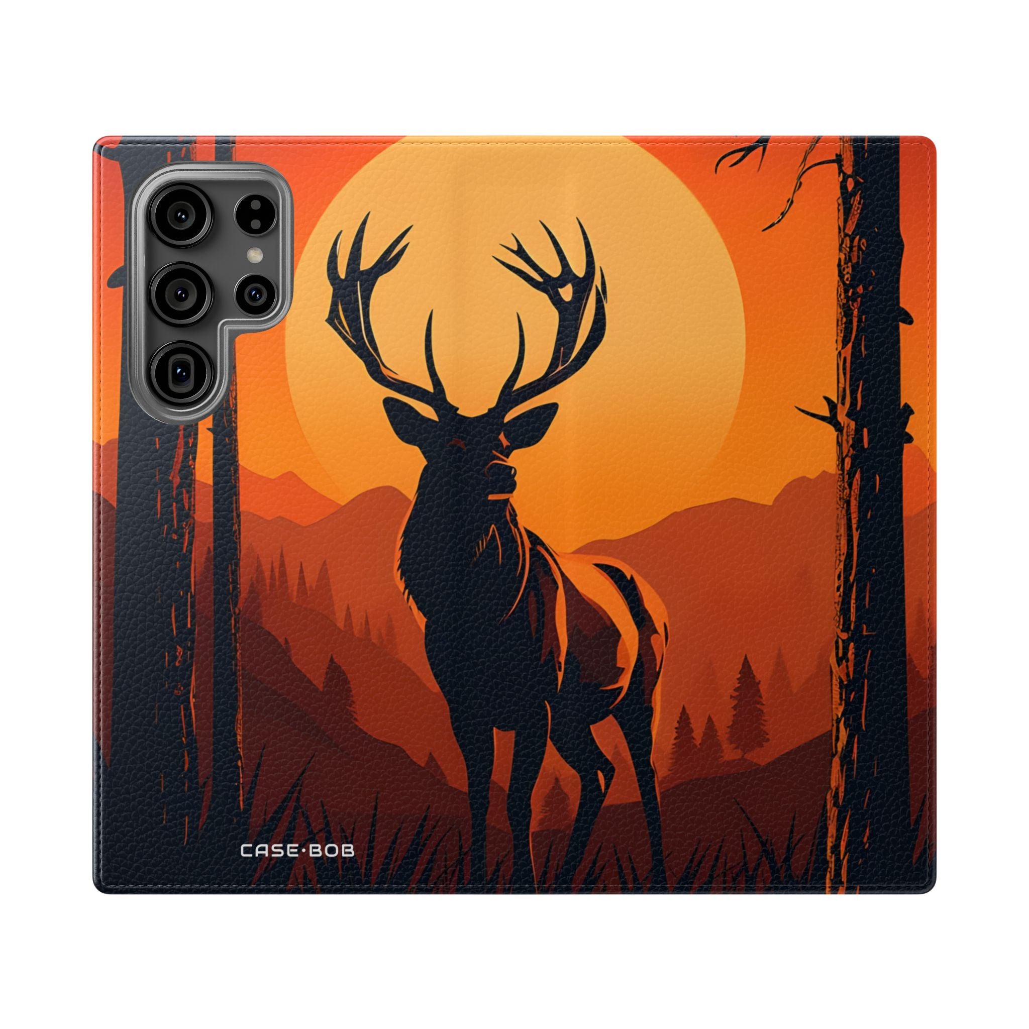 Stag Sunset - Samsung S23 Ultra -lompakkokotelo