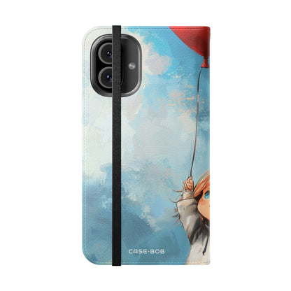 Heart Balloon Glow - iPhone 16 Plus Case - Wallet