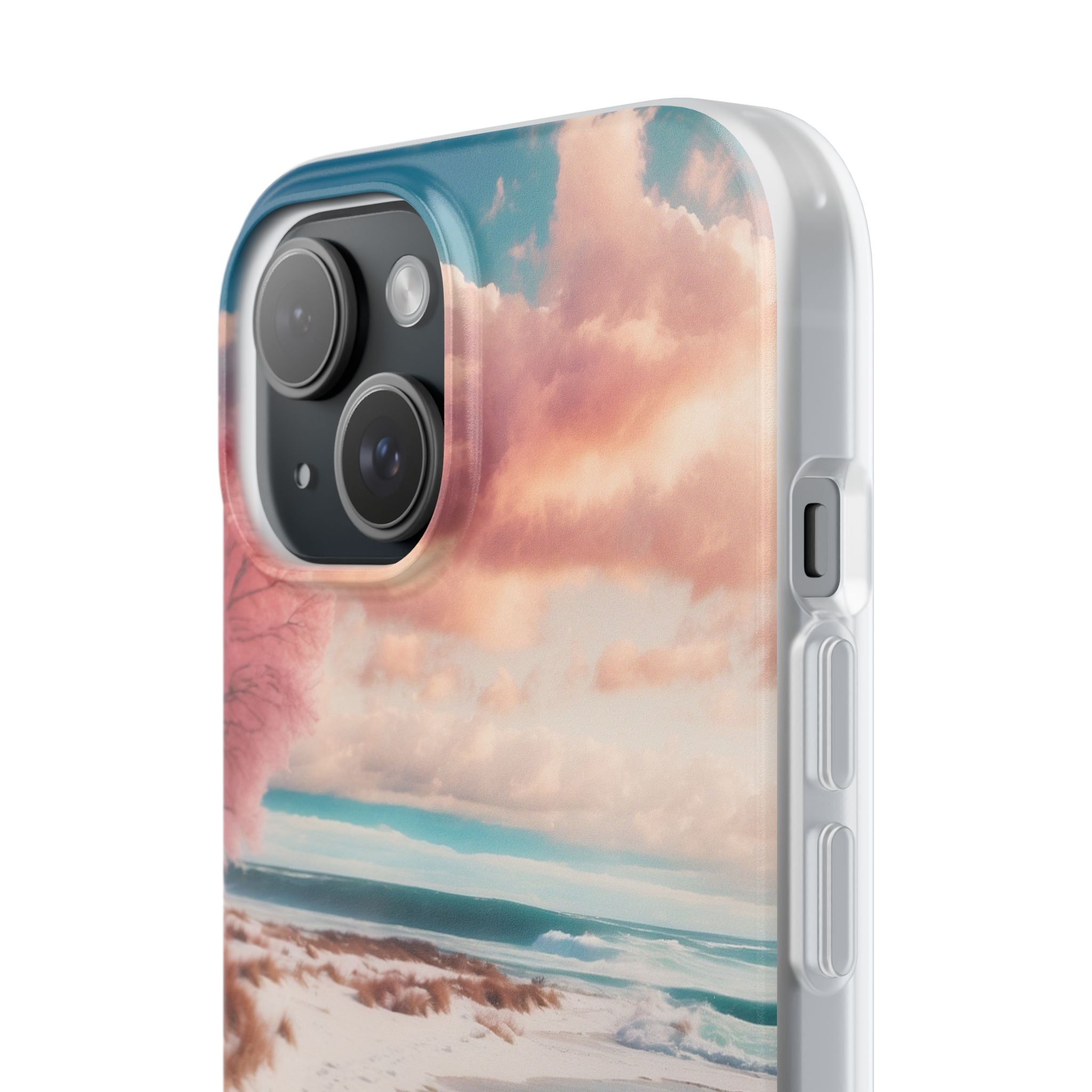 Pink Tree Breeze iPhone 15 Case - Soft