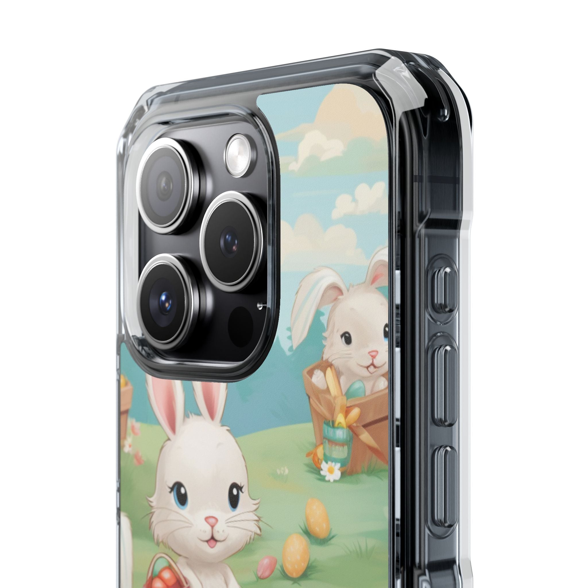 Bunnies Hunt Eggs iPhone Case - Impact