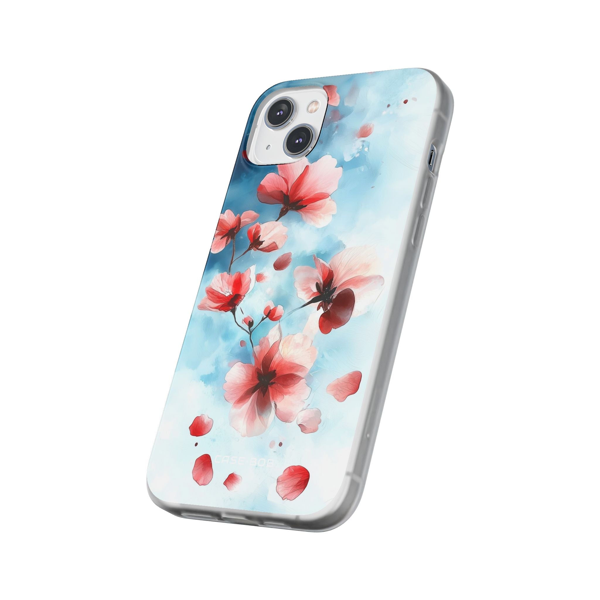 Pink Blossom Drift iPhone 14 Plus Case - Soft