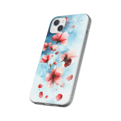 Pink Blossom Drift iPhone 14 Plus Case - Soft