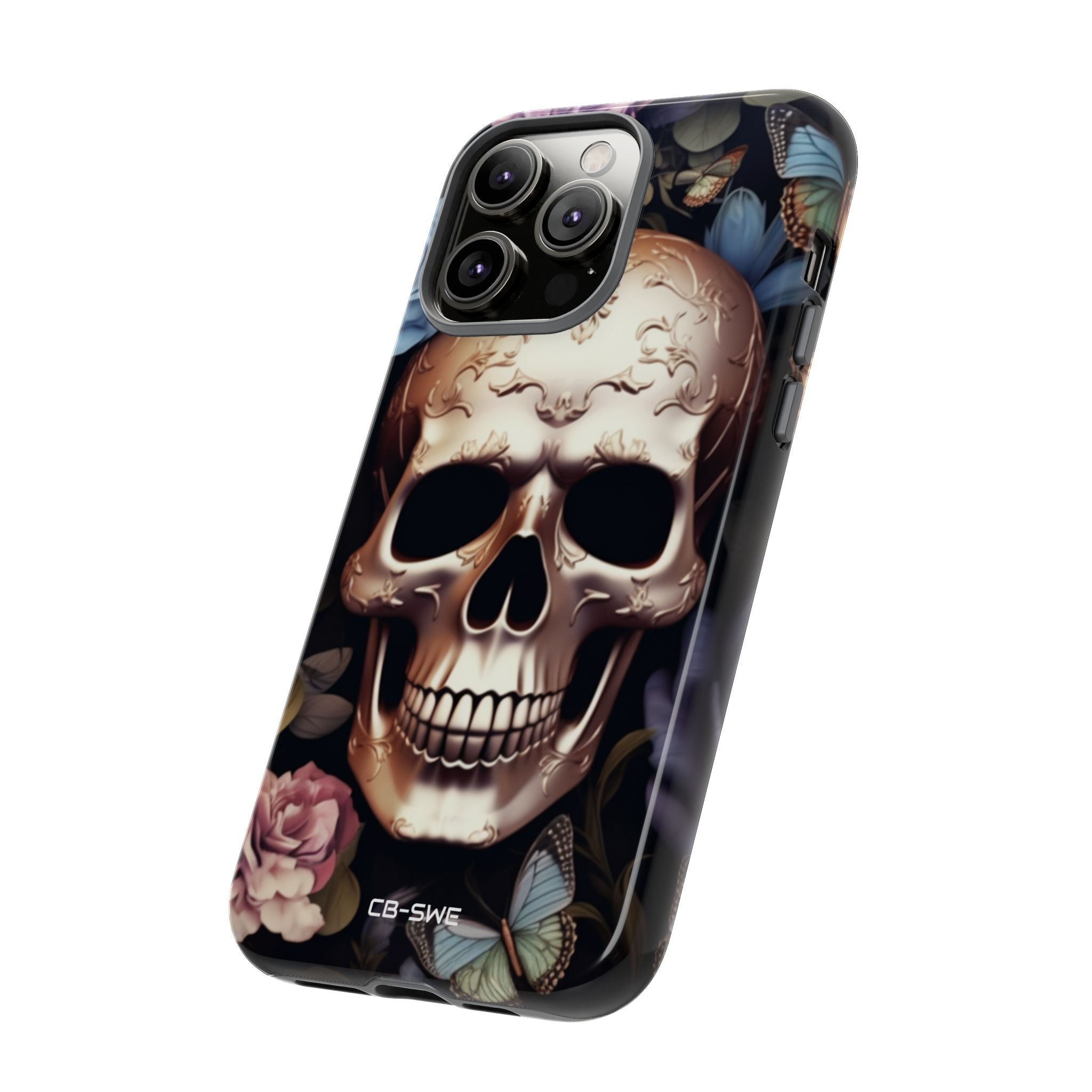 Skull Among Blossoms - iPhone Case