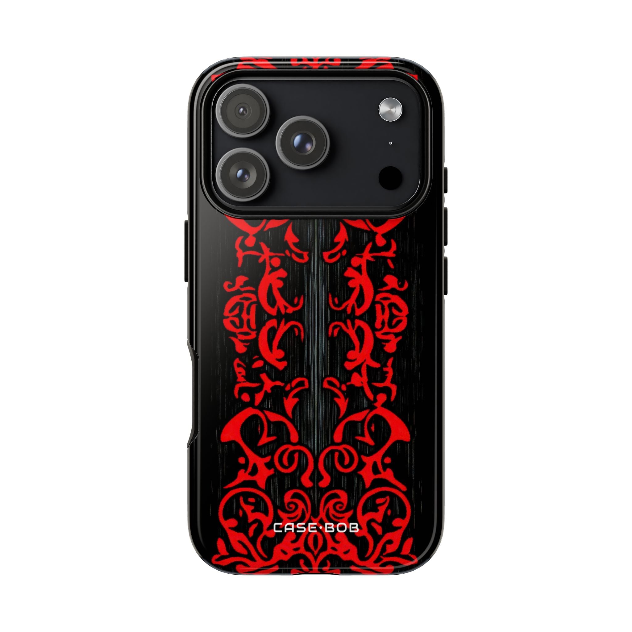 Crimson Spiral iPhone 17 Pro Case - Tough