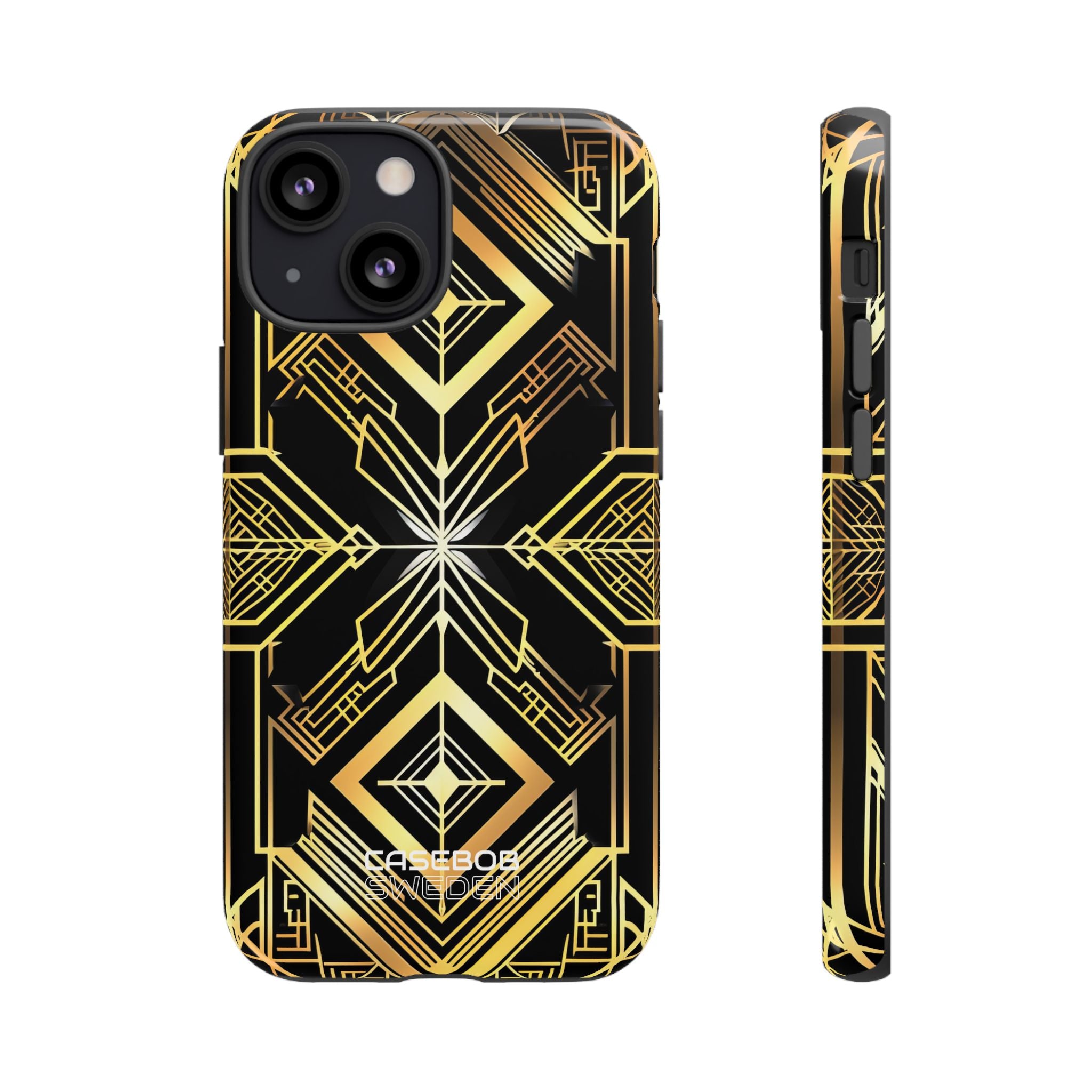 Golden Geometric Symphony iPhone 13 - Tough