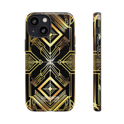 Golden Geometric Symphony iPhone 13 - Tough