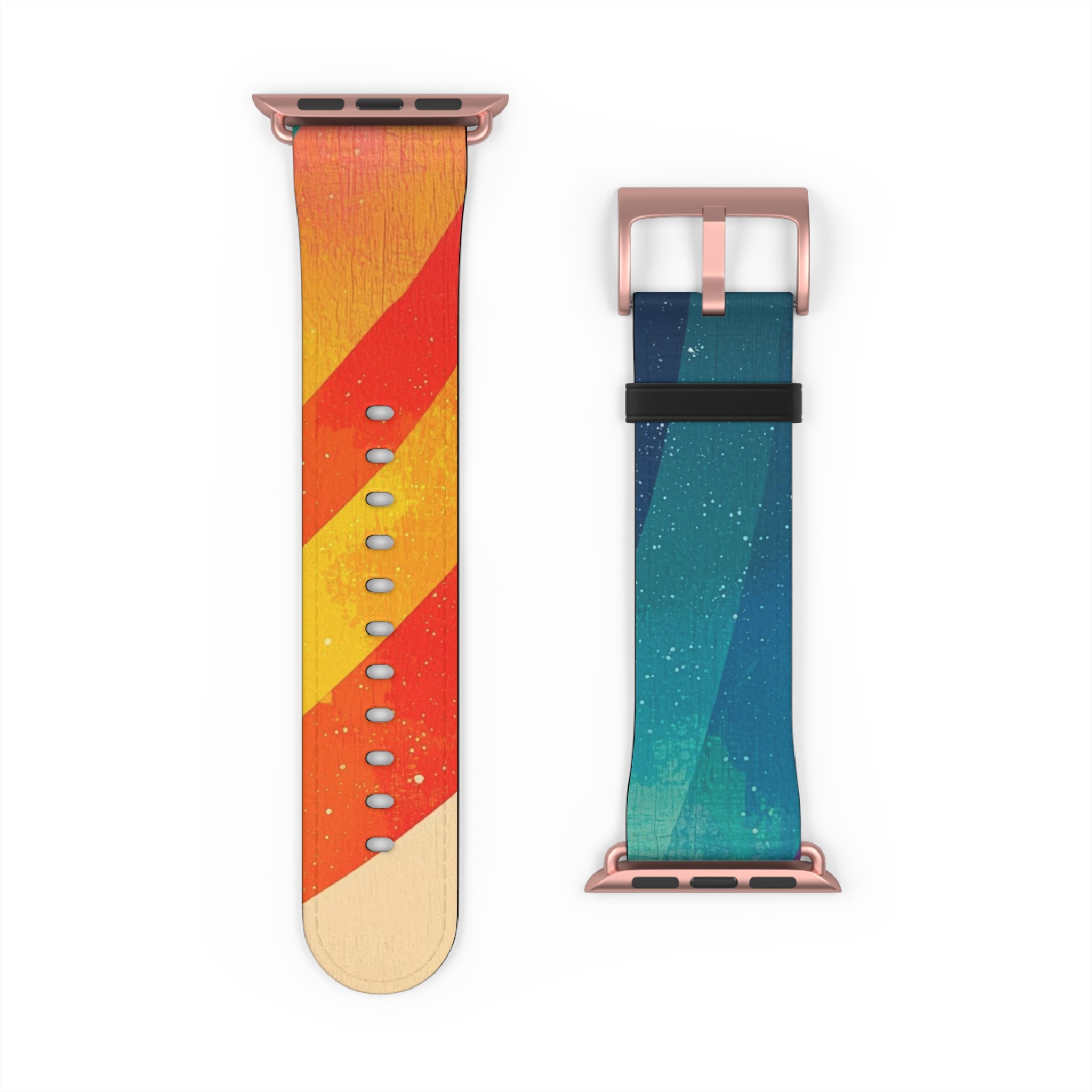 Curved Rainbow Breeze - Watch Band