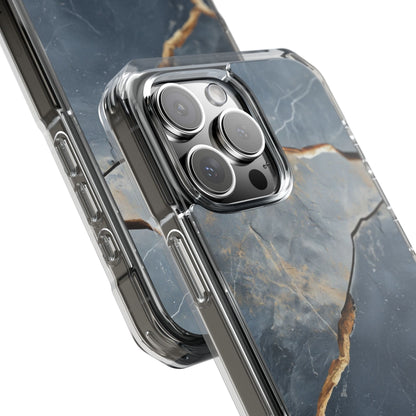 Jagged Vein Navy iPhone 16 Pro Max Case - Impact