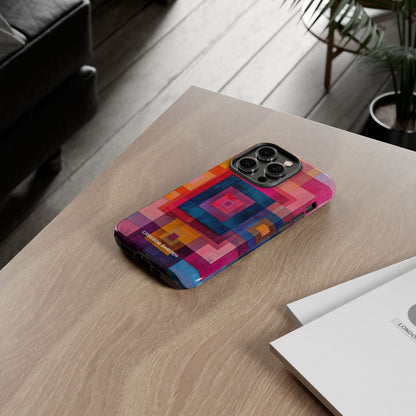 Vibrant Geometry - Tough iPhone 14 Phone Case