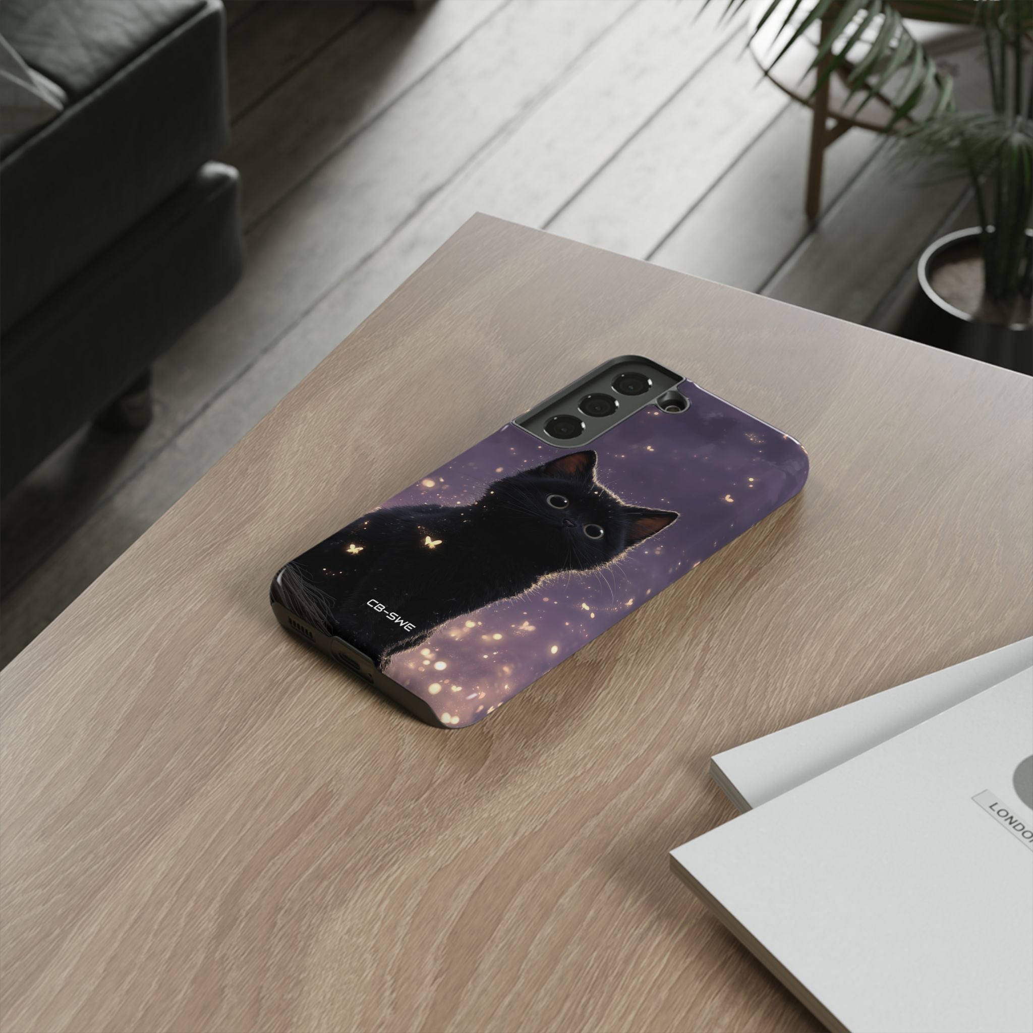Whimsical Cat Soars - Samsung Case