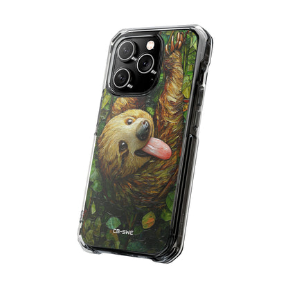 Sloth Hangs Playfully iPhone Case - Impact