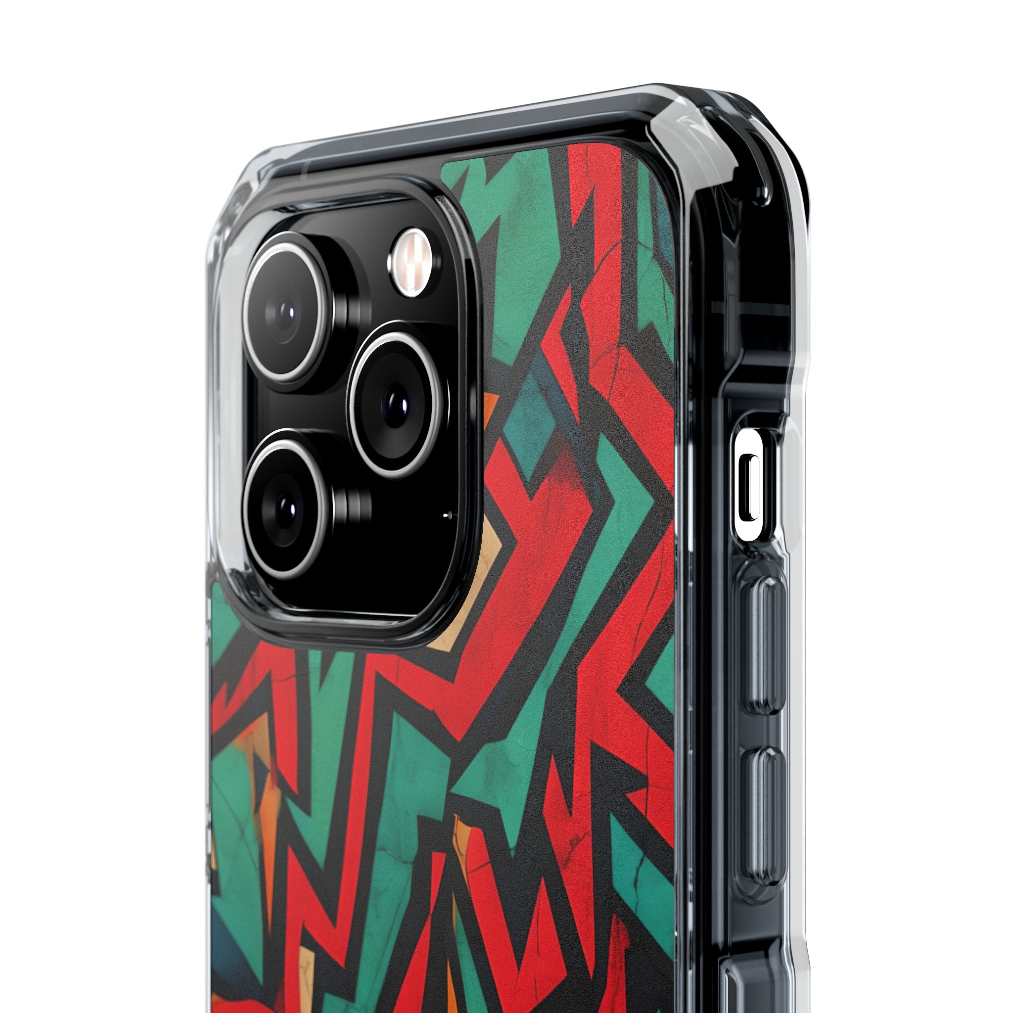 Vivid Geometry Dance iPhone Case - Impact