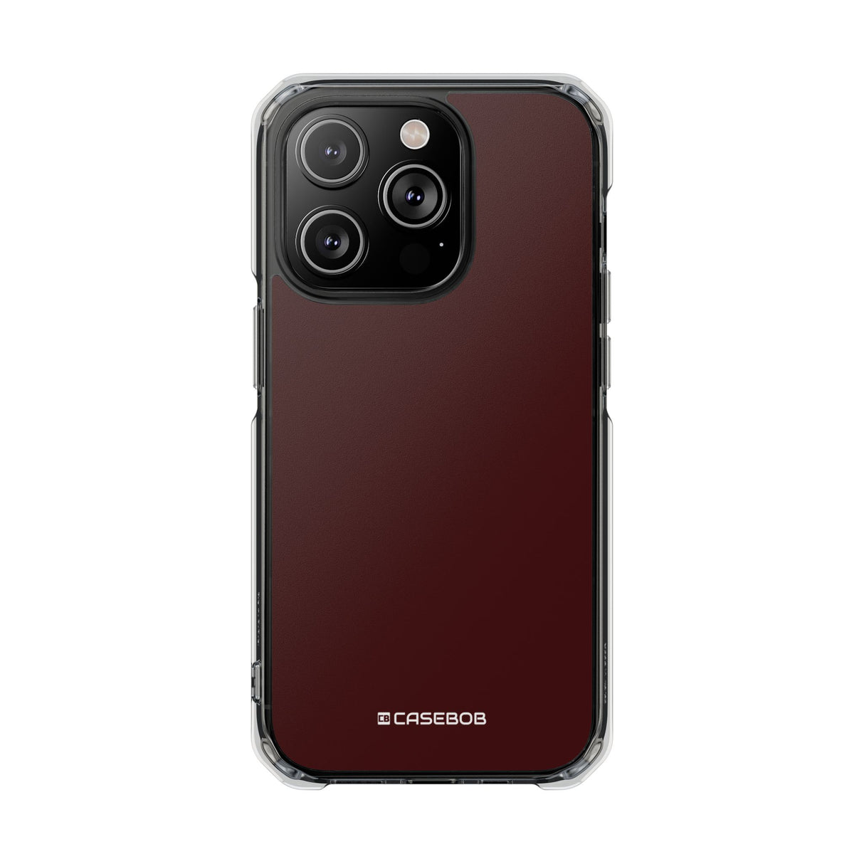 Oxblood Red | Phone Case for iPhone (Clear Impact Case - Magnetic)