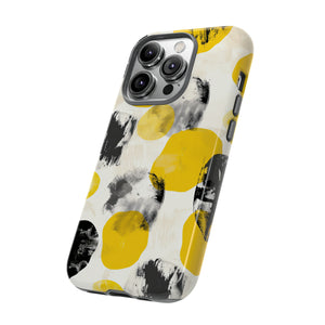 Yellow Dot Minimalism - Protective Phone Case