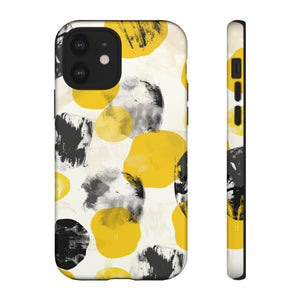 Yellow Dot Minimalism - Protective Phone Case