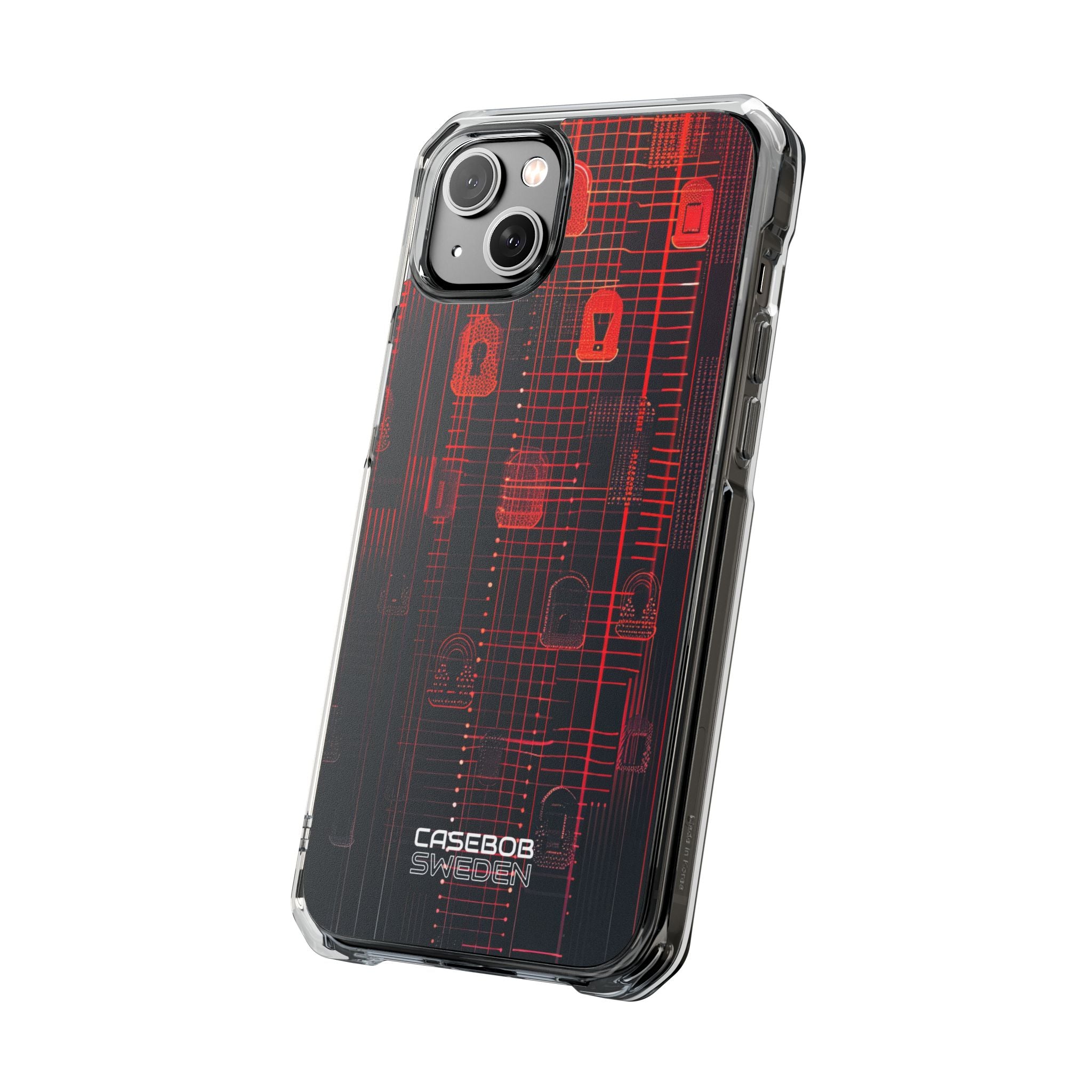 Cyber Locks Grid iPhone 14 - Impact Clear+