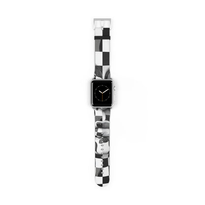 Mirrored Checkerboard Face - Watch Band
