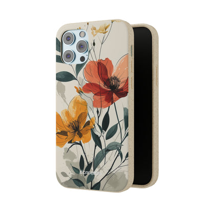 Serene Floral Harmony | Biodegradable Phone Case