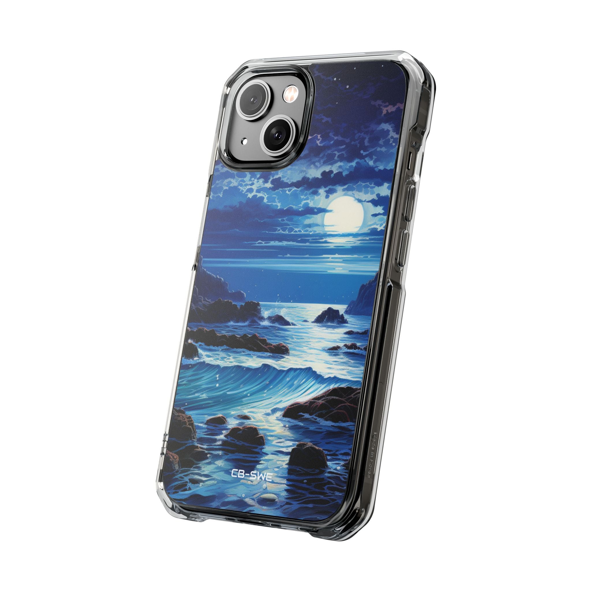 Moonlit Sea Dance iPhone Case - Impact