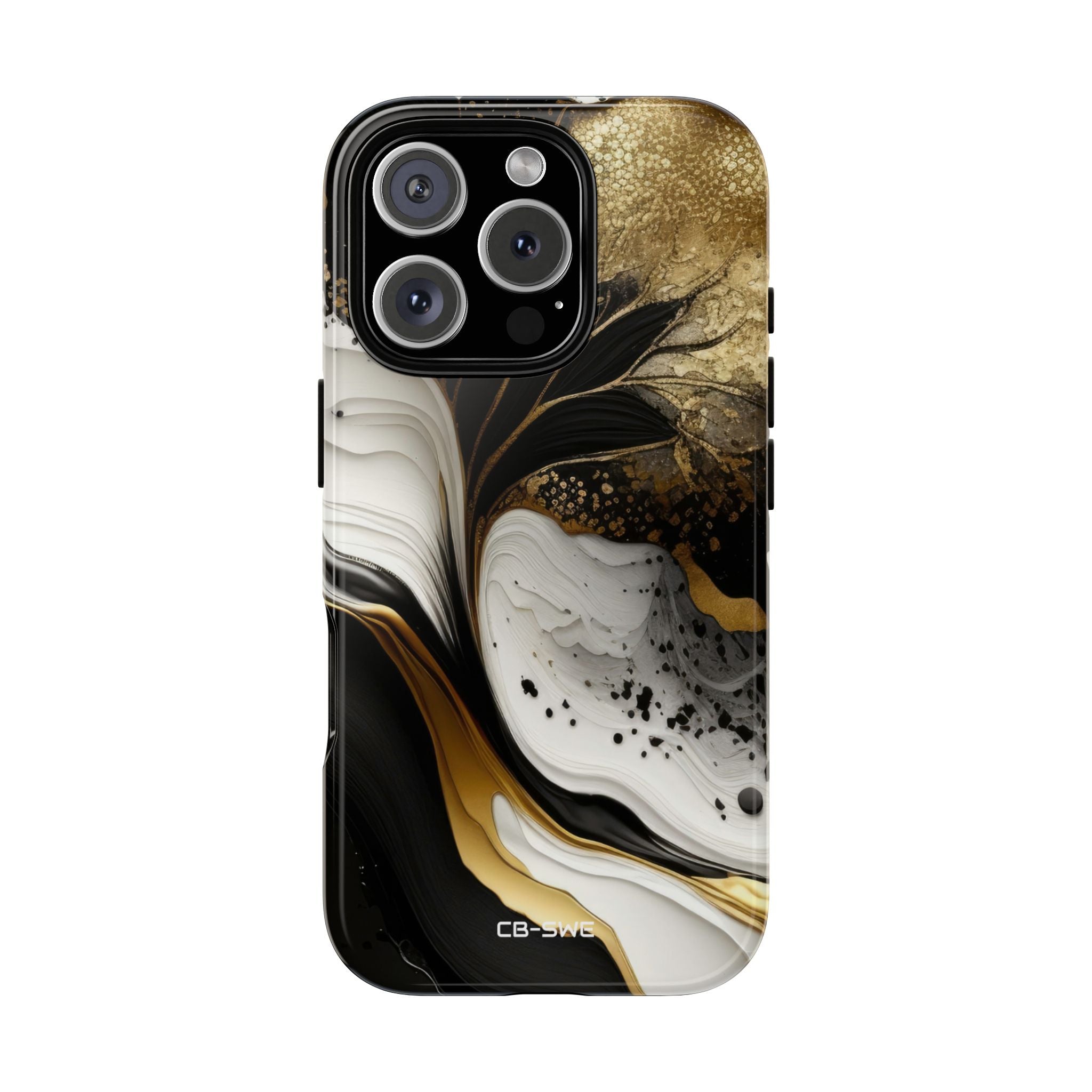 Gold Swirl Elegance - iPhone Case