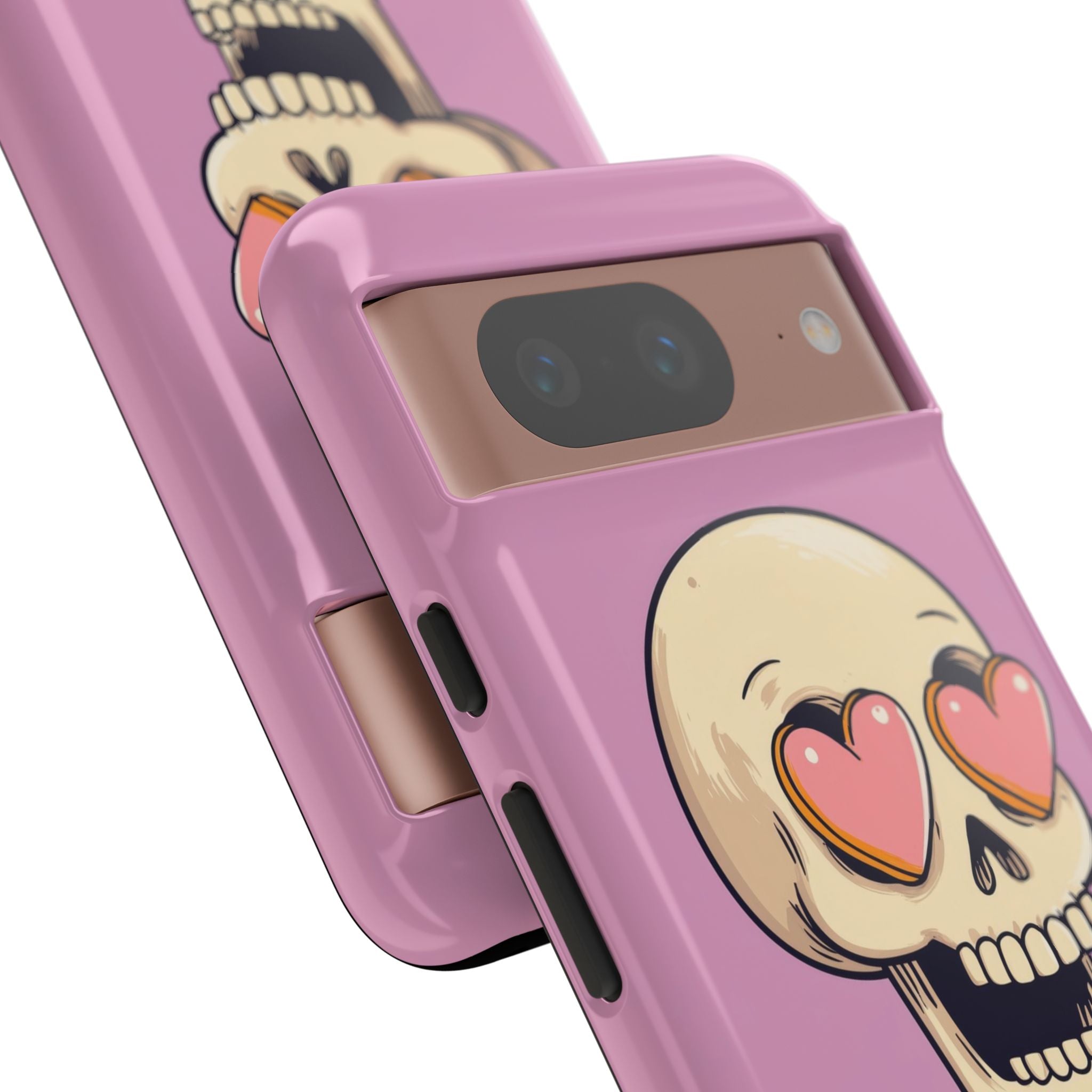 Heart Eyed Skull Google Pixel 8 Case - Tough