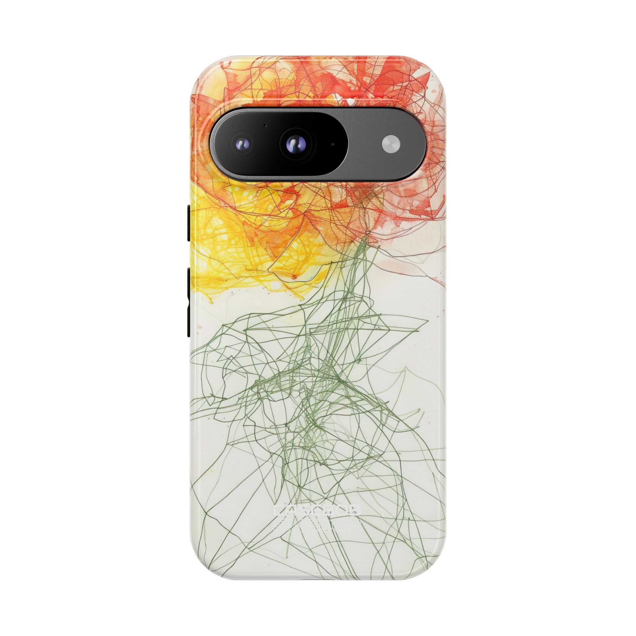 Fiery Blossom Tangle Google Pixel 9 - Tough