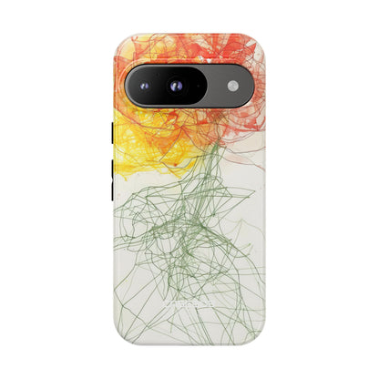 Fiery Blossom Tangle Google Pixel 9 - Tough