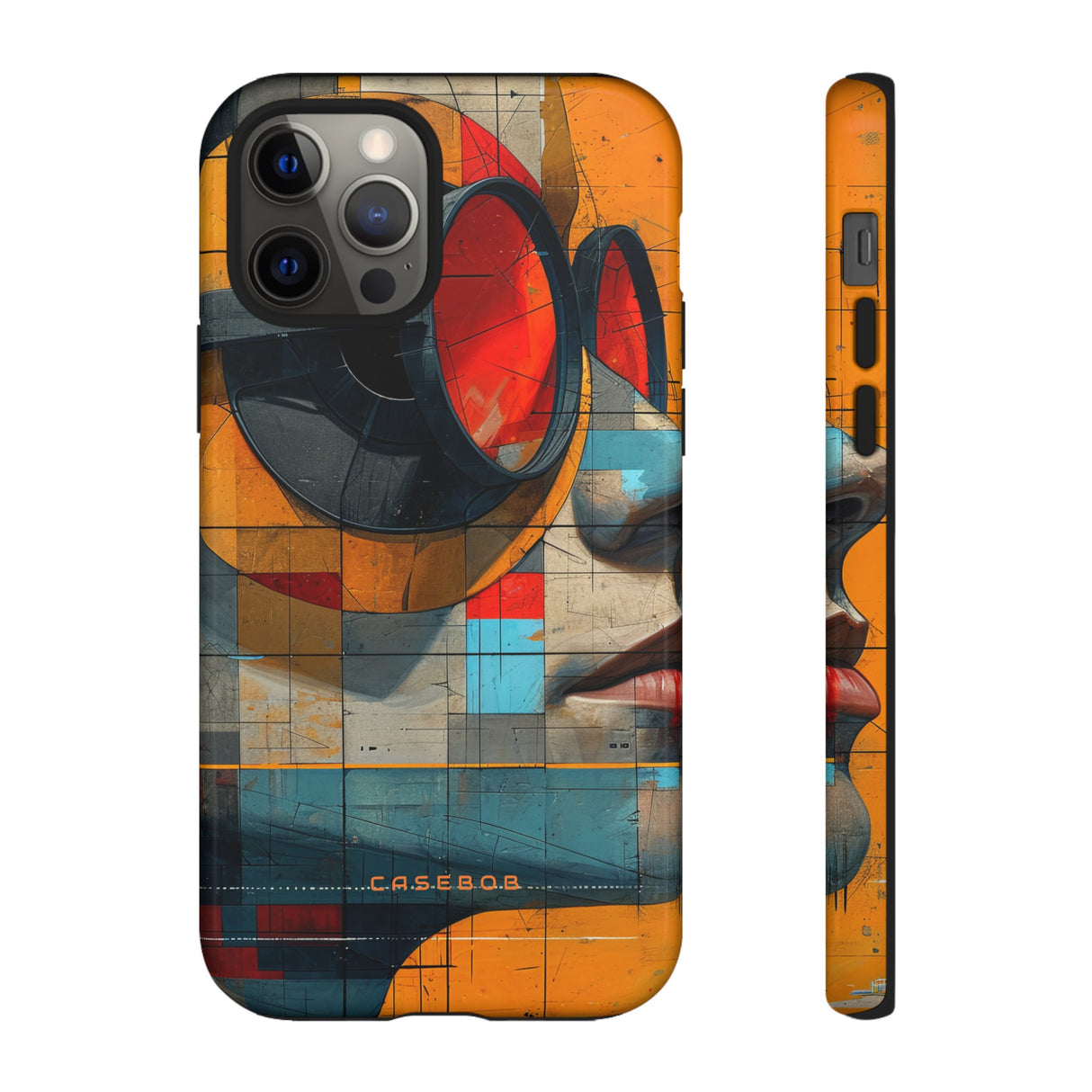 Cartoon Geometry Fusion - Protective Phone Case