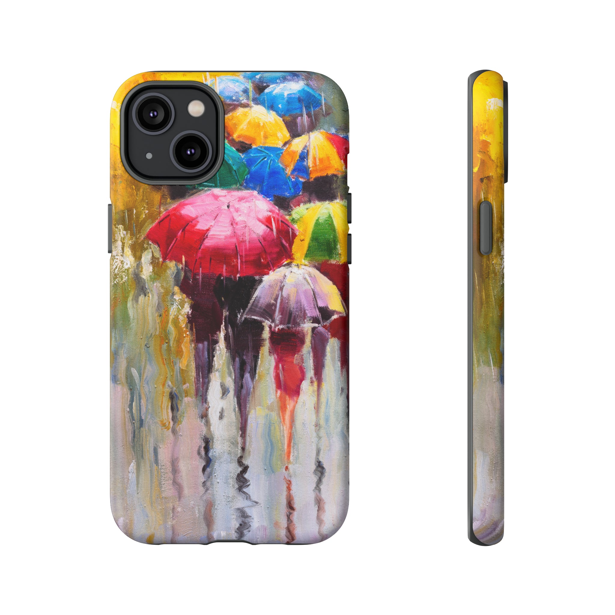 Oil Painting - Rainy Day - Protective Phone Case