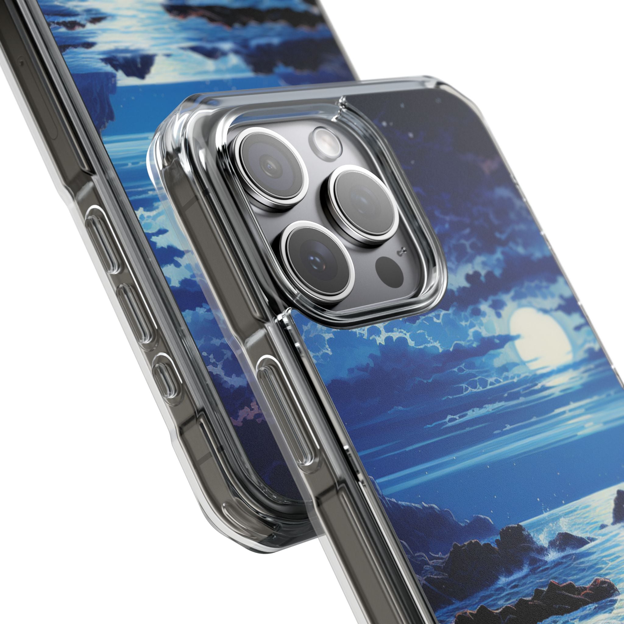 Moonlit Sea Dance iPhone Case - Impact